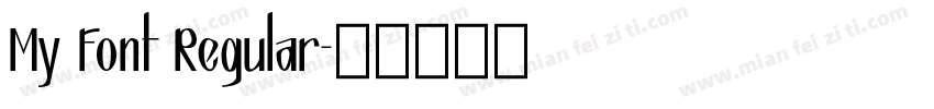 My Font Regular字体转换